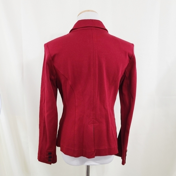Cabi 3175 Outing Blazer dark red ponte jacket Women's size 4 - Picture 3 of 7